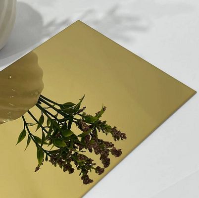 Bom preço PVD Revestimento de ouro Espelho de acabamento 304 Grau de aço inoxidável colorido folha placa de decoração on-line