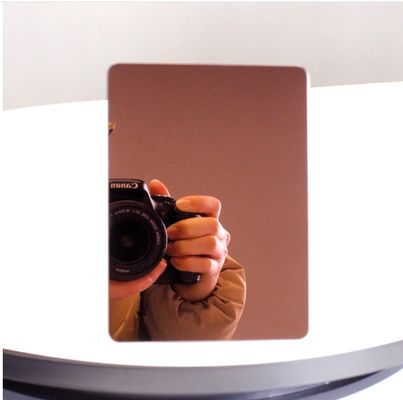 Bom preço Placa Decorativa em Aço Inoxidável 304 com Revestimento PVD e Acabamento Espelhado Rose Gold on-line