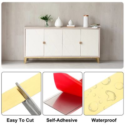 Bom preço PVD Color Coated 201 aço inoxidável azulejos Trim Roll Adesivo Flat Tape fácil de limpar on-line