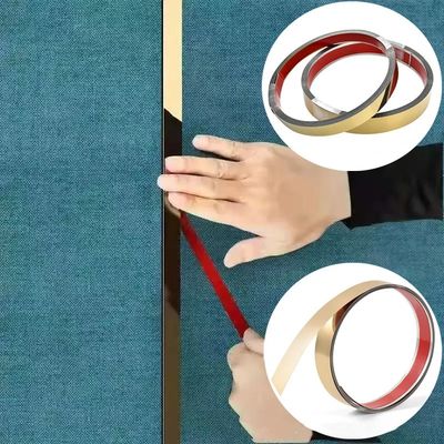 Bom preço Fita Adesiva de Aço Inoxidável 201 com Revestimento de Cor PVD para Bordas de Azulejo Fáceis de Limpar on-line