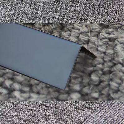 Perfil em L de aço inoxidável 304 com revestimento PVD colorido e 2438mm de comprimento para decoração de interiores