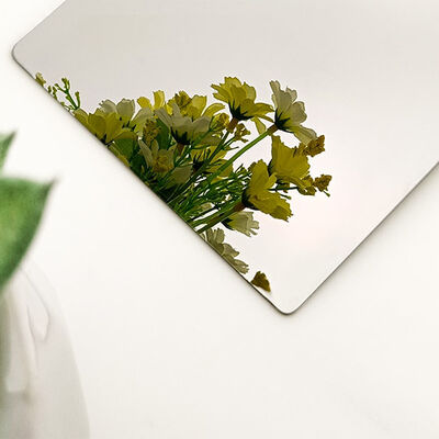 304 Grau Espelho Finish Decorativo Chapa de aço inoxidável 1219x2438mm para decoração arquitetônica