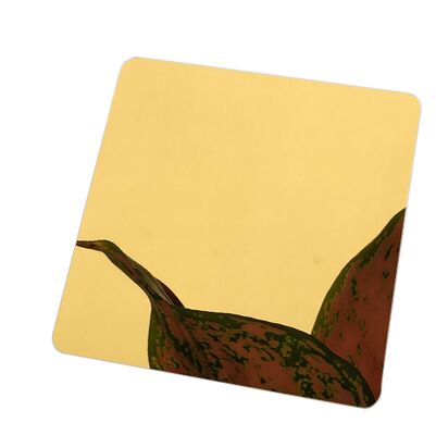 Bom preço Chapa de aço inoxidável dourada espelhada para decoração de parede on-line