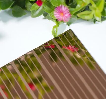 Bom preço Rosa de Ouro Cor de Espelho Finalização de Chapa de aço inoxidável gravada Placa de decoração espessura 1,0 mm on-line