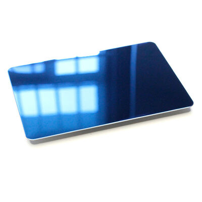 Bom preço Espelho acabamento safira azul decorativo chapa de aço inoxidável quatro pés para decoração elegante on-line