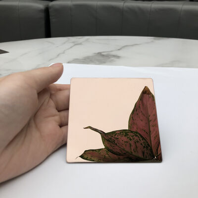 Placa Decorativa de Aço Inoxidável 201 com Revestimento PVD em Bronze e Acabamento de Superfície 6K/8K