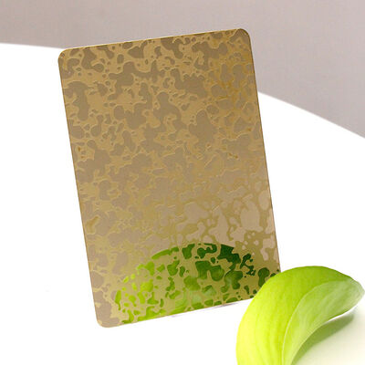 Revestimento de várias cores de chapa de aço inoxidável gravada de 304 graus com filme de PVC de 70 microns