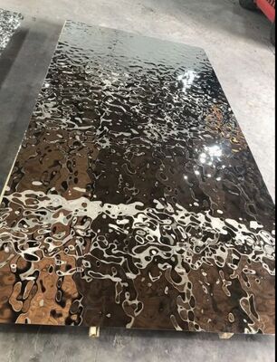 Espelho de luxo folhas de aço inoxidável para tetos de design