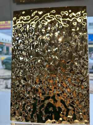 Chapa de aço inoxidável revestida por água de PVD de 304 graus 1219x2438mm para teto e parede