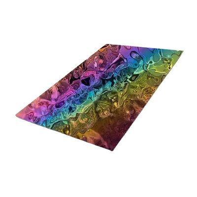 Bom preço Chapa de Aço Inoxidável 304 com Revestimento PVD Arco-Íris Espelhado Ondulado, Espessura 0.65mm, Placa Decorativa on-line