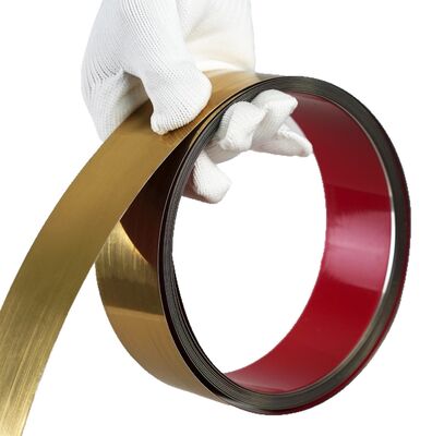 Rolo de papel de contato metálico de aço inoxidável para descascar e colar para atualização de eletrodomésticos e cozinha