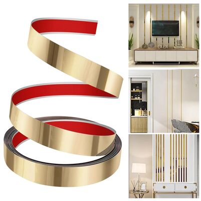 Bom preço Barra Decorativa Plana de Aço Inoxidável de Luxo para Móveis e Parede on-line