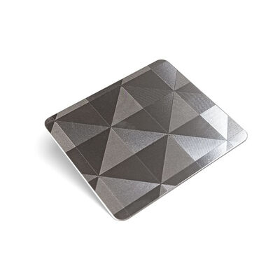 Placa de chapa metálica de aço inoxidável com design popular
