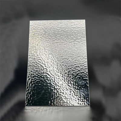 Bom preço Chapa de aço inoxidável 304 com textura de martelo feita à mão e dupla película de PVC para uso decorativo on-line