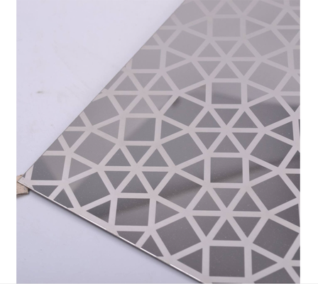 Bom preço Espelho de prata gravado 201 chapa decorativa de aço inoxidável para decoração de elevador online
