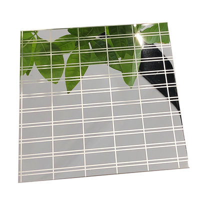 Bom preço Chapa de aço inoxidável 304 com acabamento espelhado prateado gravado, 1219x3048mm, para decoração de parede on-line