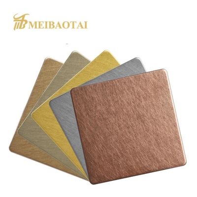 Bom preço Chapa metálica de aço inoxidável decorativa 3mm técnica de Viberation de 304 categorias on-line