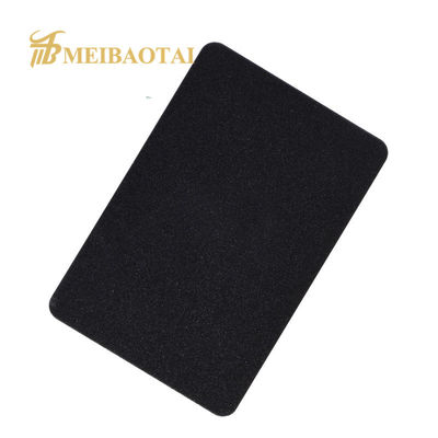 Chapa de aço inoxidável decorativa anti-impressão digital com 0,75 mm de espessura jateada para painéis de parede elegantes