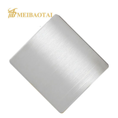 Chapa de Aço Inoxidável 430 com Revestimento PVD, Acabamento Hairline, 1219x2438mm para Painéis de Parede e Acabamentos