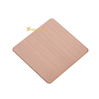 Chapa de Aço Inoxidável 430 com Revestimento PVD e Acabamento Hairline 1219x2438mm com Filme de PVC 8c