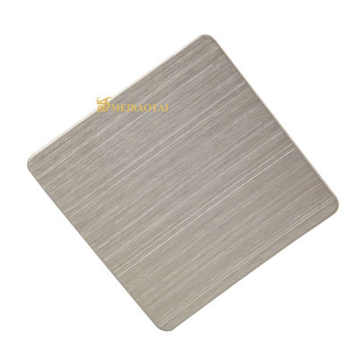 Bom preço Chapa de aço inoxidável cinza com acabamento escovado de 0,55 mm de espessura com material POSCO para aplicações em cozinhas on-line