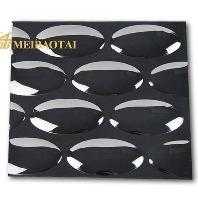 Bom preço Chapa de Aço Inoxidável Grade 201 Preta com Padrão Oval Embutido, 0.85mm de Espessura, para Aplicações Decorativas on-line