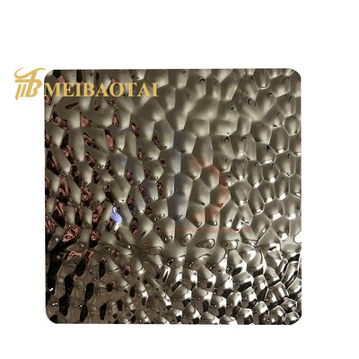 Placa de Metal de Aço Inoxidável 304 Espelhada/Embossed de 0.55mm de Espessura e Chapa Decorativa de Aço Inoxidável