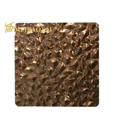 Bom preço Chapa de Aço Inoxidável Embutida com Revestimento de Ouro Rosa Padrão JIS de 0,65 mm de Espessura para Placa Decorativa de Aço Inoxidável on-line