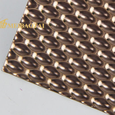 Bom preço JIS gravou a folha de aço inoxidável de Rose Color Four Feet Decorative da folha on-line