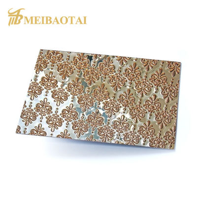 Bom preço Painéis de Parede Personalizados em Aço Inoxidável 201 com Padrão em Tamanho 4x8 Pés on-line