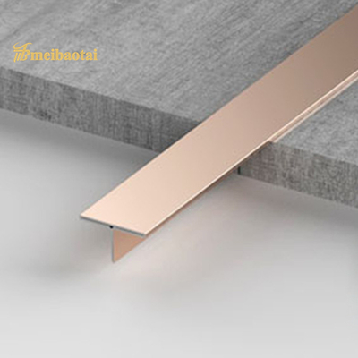 Revestimento decorativo de aço inoxidável da cor de Rose Gold Blue PVD da guarnição do comprimento de 10FT