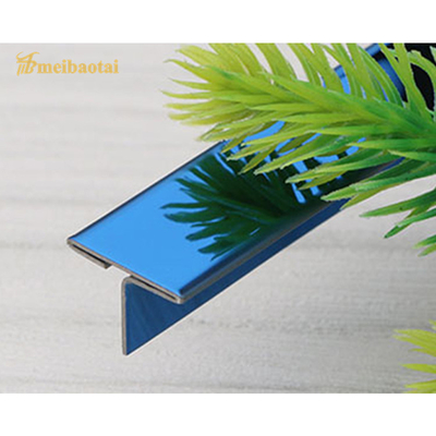 Guarnição de aço inoxidável de dobra T8 X 3048mm da borda da telha 304 para o canto