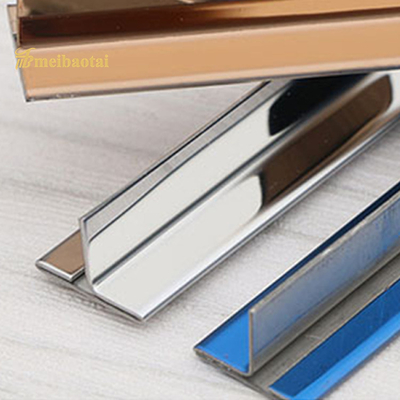 Guarnição de aço inoxidável terminada azul lustrada da telha de UTL para o perfil de canto do metal