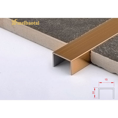 Bom preço Trim de telhas de aço inoxidável de 12 mm padrão ASTM com espessura de 0,65 mm para proteção da borda do chão on-line