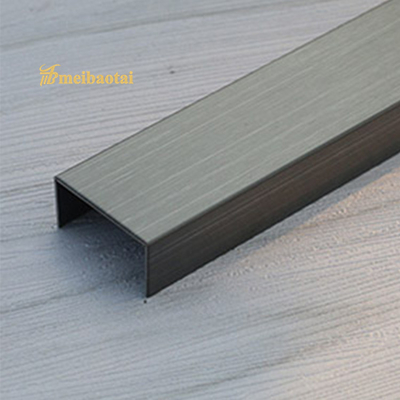 superfície Bullnose da linha fina da guarnição da borda da beira do metal de aço inoxidável de 10mm