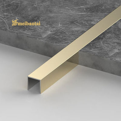 Bom preço Canaleta em U de Aço Inoxidável 304 com Filme de PVC 7c e Dureza HV200 para Proteção Decorativa on-line