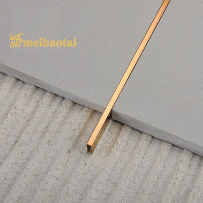 Bom preço PVD Rose Golden 6 mm azulejos de aço inoxidável Profil U com padrão JIS para decoração de parede on-line