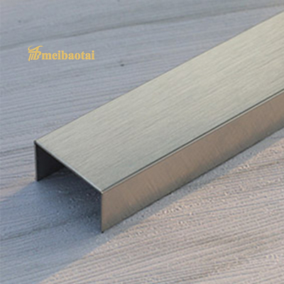 Guarnição de aço inoxidável 10mm da telha de ASTM, guarnição inoxidável 0.55mm do assoalho do projeto da linha fina
