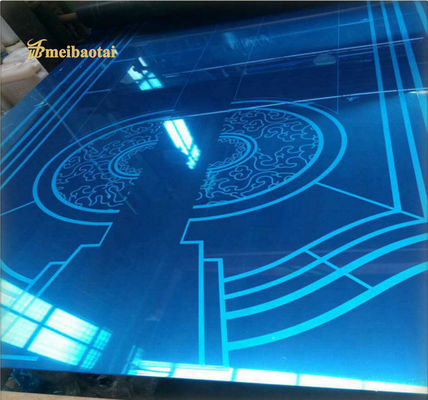 Bom preço A folha de aço inoxidável decorativa do elevador gravura em àgua forte do espelho coloriu o padrão de AISI on-line