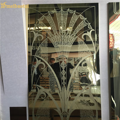 Folha de aço inoxidável duplo 7c PVC 304 para elevador 1219x2438mm para portas e azulejos de elevador