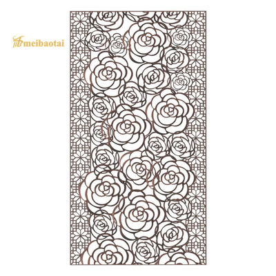 Bom preço Espelho de cor de aço inoxidável divisor de forma quadriculada decoração de hotel on-line