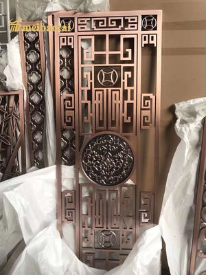 Bom preço Hotel estilo aço inoxidável, ferro, alumínio decoração de tela divisor de quarto on-line