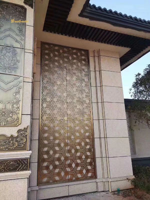 Bom preço Desenho personalizado Rosa Ouro Hailrine aço inoxidável divisor de quarto Decoração de parede on-line