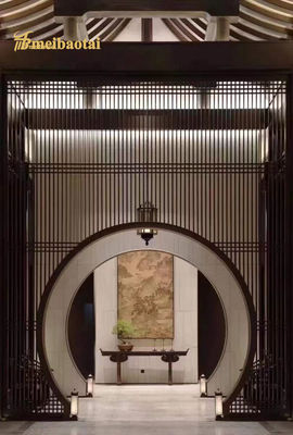 Bom preço Ecrã de beleza por atacado Sala de estar personalizada Madeira Dobragem Divisão de dois lados divisórios Decoração de quarto on-line