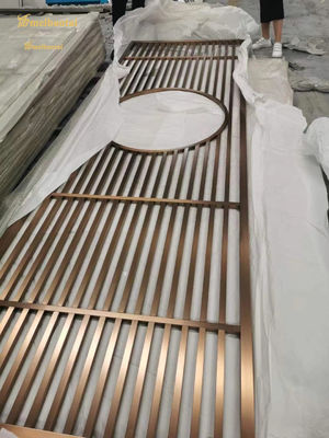 Bom preço MBT Color Hairline divisor de quarto de aço inoxidável decoração de hotel on-line