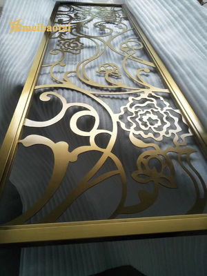 Bom preço MBT divisor de quarto de aço inoxidável 0.3mm decoração de hotel tamanho personalizável on-line