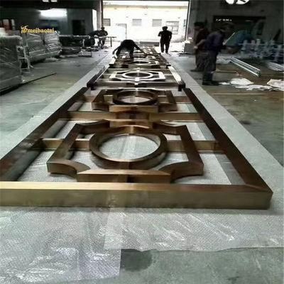 Bom preço 201 304 divisor de quarto de aço inoxidável decoração de hotel tamanho personalizável on-line