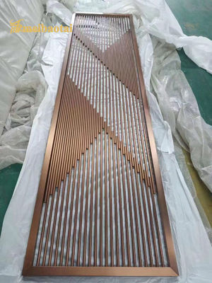 Bom preço Dimensões personalizáveis De aço inoxidável Decoração de hotel divisor de quarto 201 304 on-line