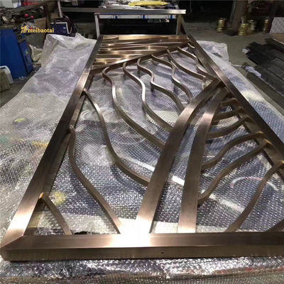 Bom preço Decoração MBT Bronze Copper Stainless Steel Room Divider 3,0mm espessura on-line