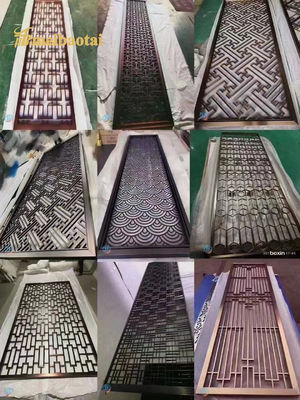 Bom preço Muitos Estilo Rosa Ouro Bronze Ouro Cor Inox Room Divider Decoração Hotel, casa on-line